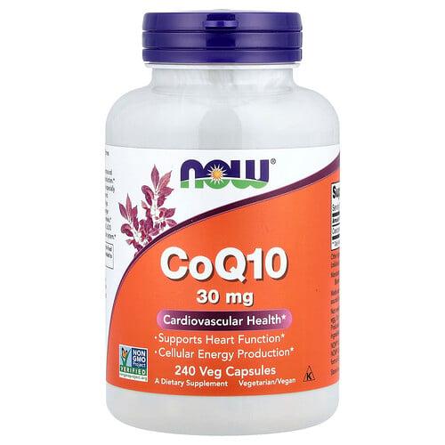 나우푸드 NOW Foods, CoQ10, 30mg, 베지 캡슐 240정