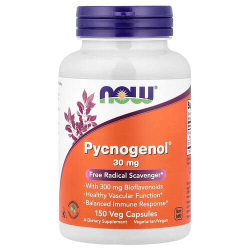 나우푸드 NOW Foods, Pycnogenol®, 바이오플라보노이드 함유, 베지 캡슐 150정