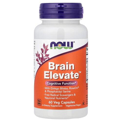 나우푸드 NOW Foods, Brain Elevate, 베지 캡슐 60정
