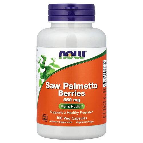 나우푸드 NOW Foods, 쏘팔메토 베리, 550mg, 베지 캡슐 100정