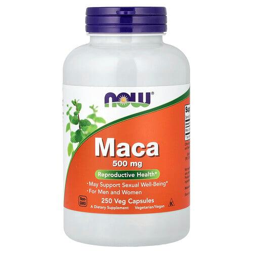나우푸드 NOW Foods, 마카, 500mg, 베지 캡슐 250정