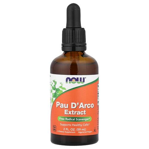 나우푸드 NOW Foods, 파우 다르코 추출물(Pau D'Arco), 2 액량 온스 (60 ml) 상품 이미지