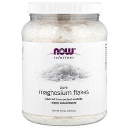 나우푸드 NOW Foods, Solutions, 순수 마그네슘 플레이크, 1,531g(54oz)