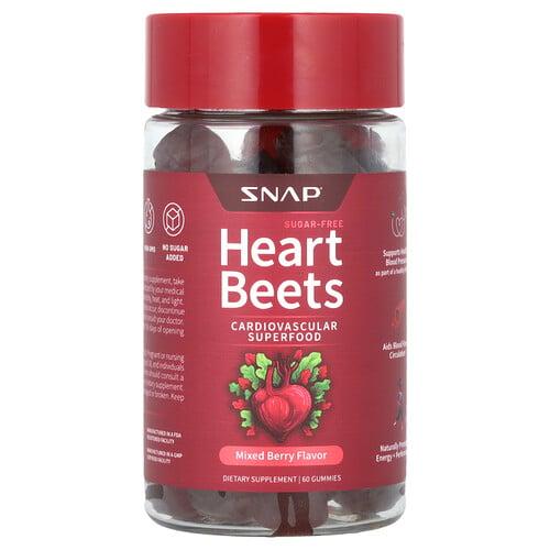 스냅 서플리먼츠 Snap Supplements, 하트 비트, 믹스 베리, 구미젤리 60개