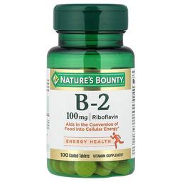 네이쳐스 바우티 Nature's Bounty, 비타민 B-2, 100 mg, 100 장용정