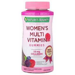 네이쳐스 바우티 Nature's Bounty, Optimal Solutions®, 여성용 종합비타민 구미젤리, 혼합 베리 & 라즈베리, 구미젤리 140개