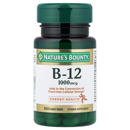 네이쳐스 바우티 Nature's Bounty, 비타민B-12, 1,000mcg, 100정