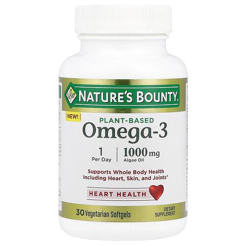 네이쳐스 바우티 Nature's Bounty, 식물성 오메가3, 1,000mg, 베지 소프트젤 30정 상품 이미지