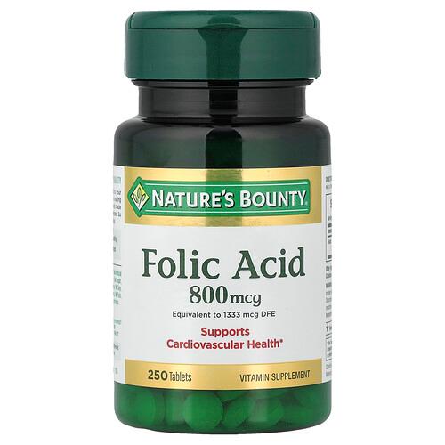 네이쳐스 바우티 Nature's Bounty, 엽산, 800 mcg, 250정 상품 이미지