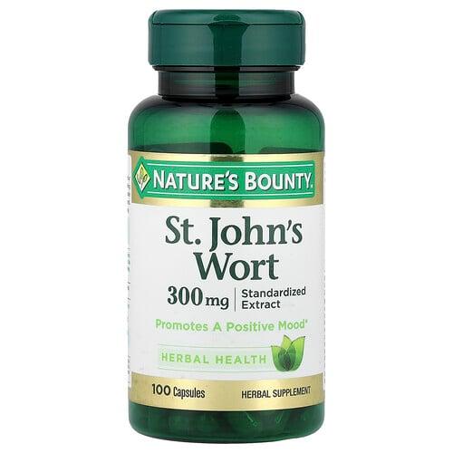 네이쳐스 바우티 Nature's Bounty, 세이트 존스 워트, 300 mg, 100 정