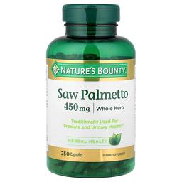 네이쳐스 바우티 Nature's Bounty, 쏘팔메토, 450 mg, 250 캡슐