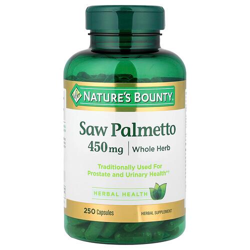 네이쳐스 바우티 Nature's Bounty, 쏘팔메토, 450 mg, 250 캡슐 상품 이미지