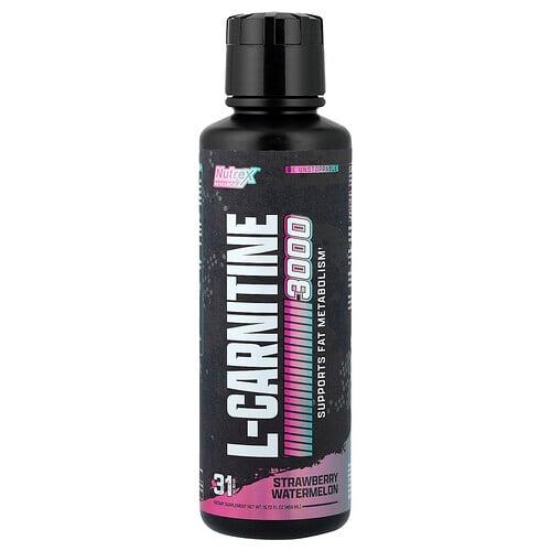 뉴트렉스 리서치 랩 Nutrex Research, L-카르니틴 3000, 딸기 수박, 465ml(15.72fl oz) 상품 이미지