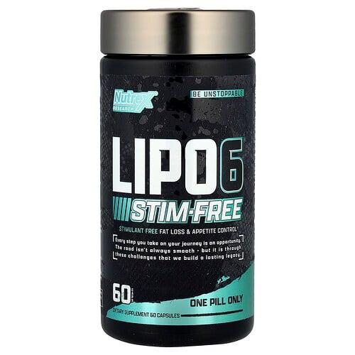 뉴트렉스 리서치 랩 Nutrex Research, Lipo6®, 각성제 무함유, 캡슐 60정