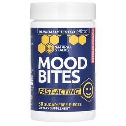 Natural Stacks, Mood Bites, 시트러스 피치, 무설탕 30개