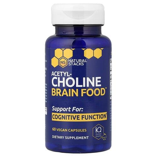 Natural Stacks, Acetilcholine Brain Food™, 베지 캡슐 60정