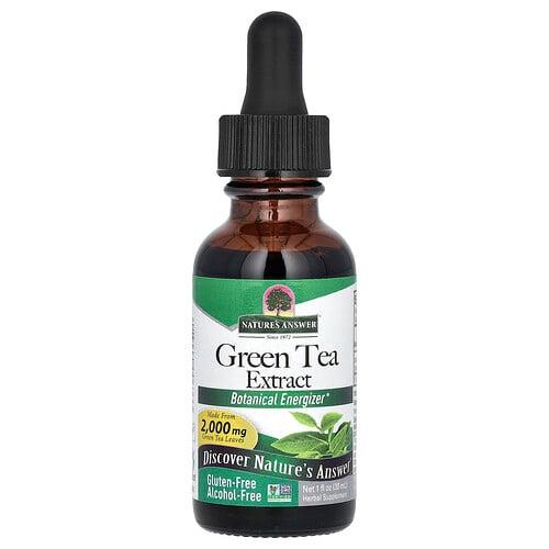 네이쳐스 엔서 Nature's Answer, 녹차 추출물, 알코올 무함유, 760mg, 30ml(1fl oz)