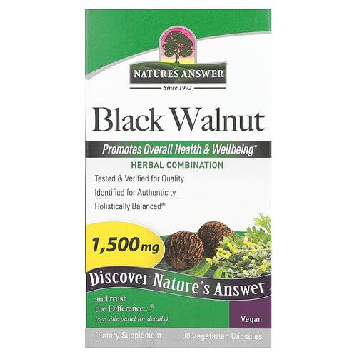 네이쳐스 엔서 Nature's Answer, 흑호두, 베지 캡슐 90정