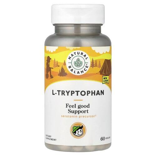 네츄럴 발란스 Natural Balance, l-트립토판, 60mg, 베지 캡슐 500정(캡슐당 500mg)
