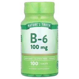 네이쳐스 트루 Nature's Truth, 비타민B6, 100mg, 100정
