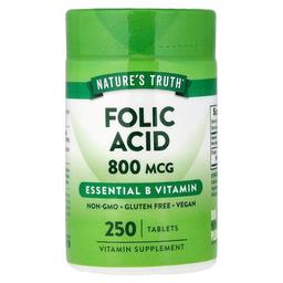 네이쳐스 트루 Nature's Truth, 엽산, 800mcg, 250정