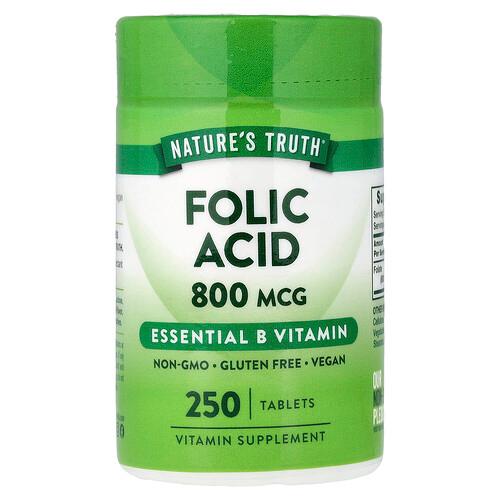 네이쳐스 트루 Nature's Truth, 엽산, 800mcg, 250정 상품 이미지