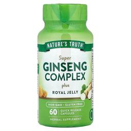 네이쳐스 트루 Nature's Truth, 슈퍼 인삼 복합체 플러스 로열젤리, 빠른 방출 캡슐 60정