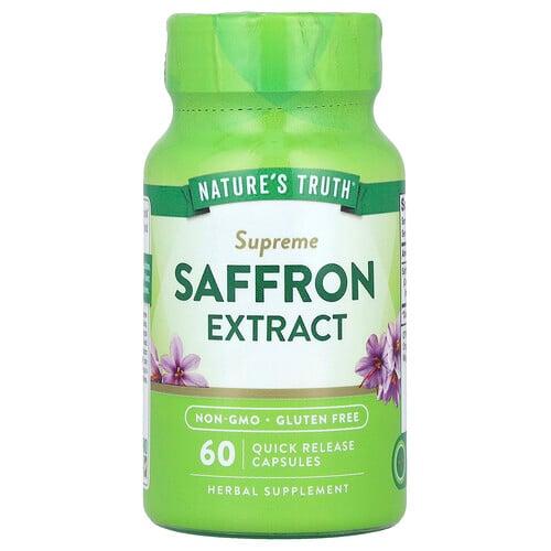 네이쳐스 트루 Nature's Truth, 수프림 사프란 추출물, 빠른 방출 캡슐 60정(캡슐 1정당 88.5mg)