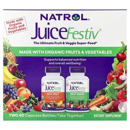 네트롤 Natrol, JuiceFestiv®, 2병, 캡슐 60정