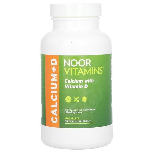 누어 비타민 Noor Vitamins, 비타민D 함유 칼슘, 120정