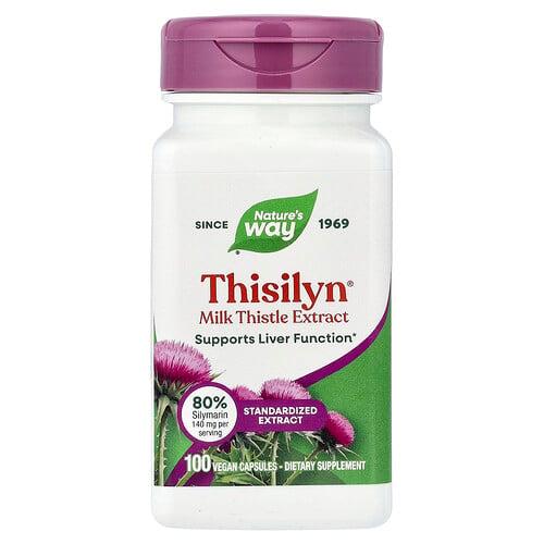 네이쳐스 웨이 Nature's Way, Thisilyn®, 밀크시슬추출물, 베지 캡슐 100정(캡슐 1정당 175mg) 상품 이미지