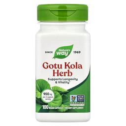 네이쳐스 웨이 Nature's Way, 고투콜라 허브, 비건 캡슐 100정(캡슐당 475mg)