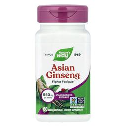 네이쳐스 웨이 Nature's Way, 아시아 인삼, 550mg, 베지 캡슐 60정