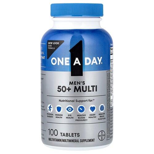원어데이 One-A-Day, 50세 이상 남성용, 컴플리트 종합비타민/종합미네랄 보충제, 100정 상품 이미지