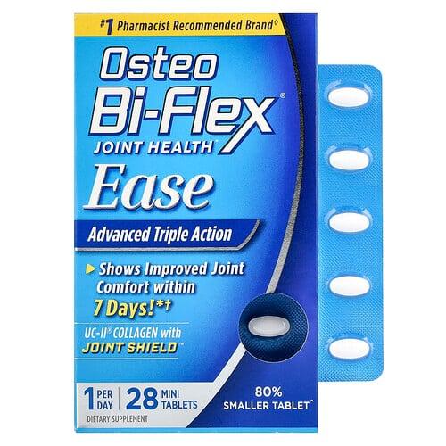 오스테오 바이 플렉스 Osteo Bi-Flex, 오스테오 바이 플렉스, 용이성, UC-II 콜라겐 포뮬러, 28 미니정제