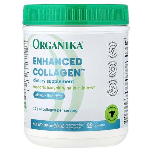 오르가니카 Organika, Enhanced Collagen™, 무맛, 500g(17.64oz)