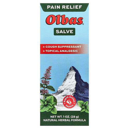 올바스 Olbas, 통증 완화 연고, 28g(1oz)