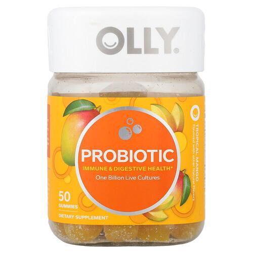 올리 OLLY, 프로바이오틱 구미젤리, 트로피컬 망고, 구미젤리 50개 상품 이미지