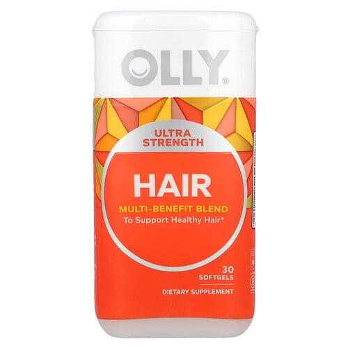 올리 OLLY, 헤어, 다양한 효능의 혼합물, 소프트젤 30정