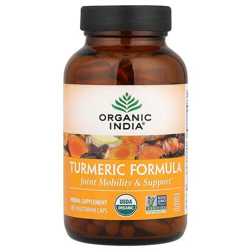 올가닉 인디아 Organic India, 울금 포뮬러, 관절 움직임 & 지원, 180 식물성 캡슐 상품 이미지