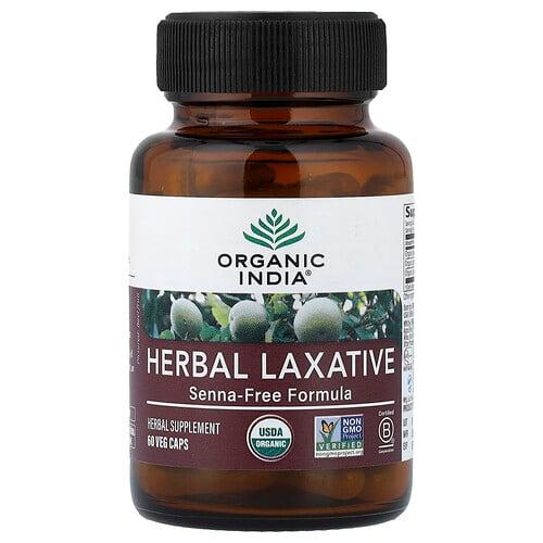 올가닉 인디아 Organic India, 허브 완하제, 센나 무함유 포뮬라, 베지 캡슐 60정