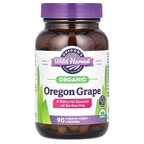 오레곤스 와일드 하베스트 Oregon's Wild Harvest, 유기농 오리건 포도, 유기농 비건 캡슐 90정(캡슐 1정당 380mg)