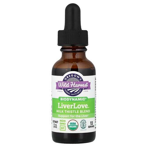 오레곤스 와일드 하베스트 Oregon's Wild Harvest, LiverLove™, Biodynamic®, 밀크시슬 혼합물, 30ml(1fl oz) 상품 이미지