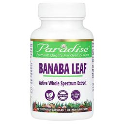 파라다이스 허브 Paradise Herbs, 바나바잎, 베지 캡슐 60정(캡슐 1정당 250mg)