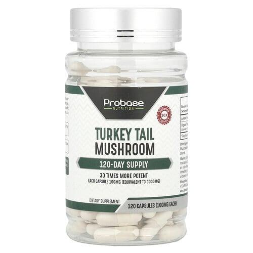 프로베이스 뉴트리션 Probase Nutrition, 구름버섯, 100mg, 캡슐 120정