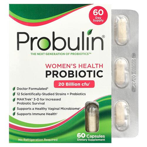 프로불린 Probulin, 여성 건강, 프로바이오틱, 200억 CFU, 캡슐 60정