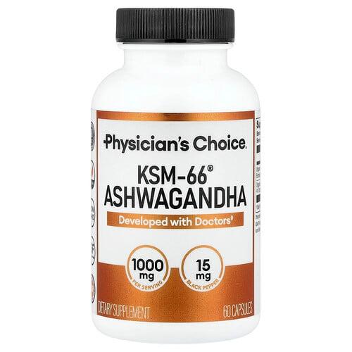 Physician's Choice, KSM-66® 아슈와간다, 캡슐 60정