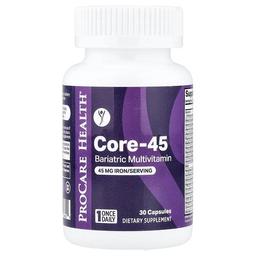 ProCare Health, 코어-45, 비만 방지 종합비타민, 캡슐 30정