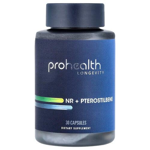 ProHealth Longevity, NR + 프테로스틸벤, 캡슐 30정