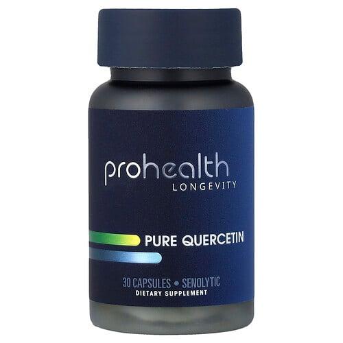 ProHealth Longevity, 순수 퀘르세틴, 500mg, 캡슐 30정